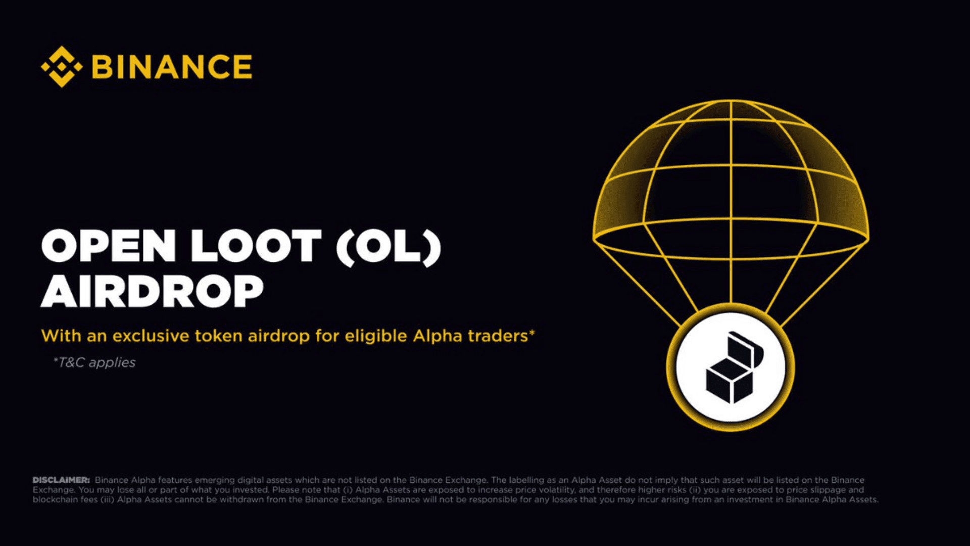 Open Loot Listed on Binance Alpha