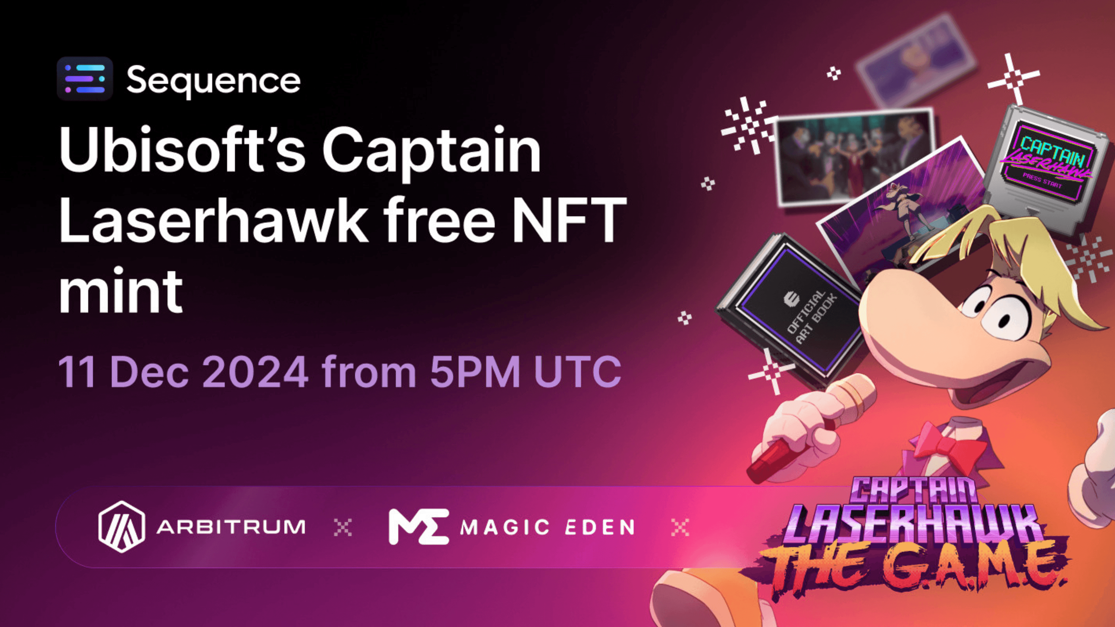 Sequence Powers Ubisoft’s Captain Laserhawk Free NFT Mint