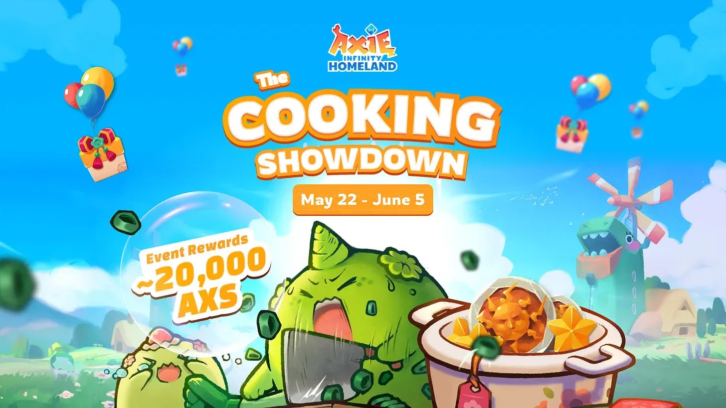 Axie Homeland Cooking Showdown Event Win 20,000 $AXS 