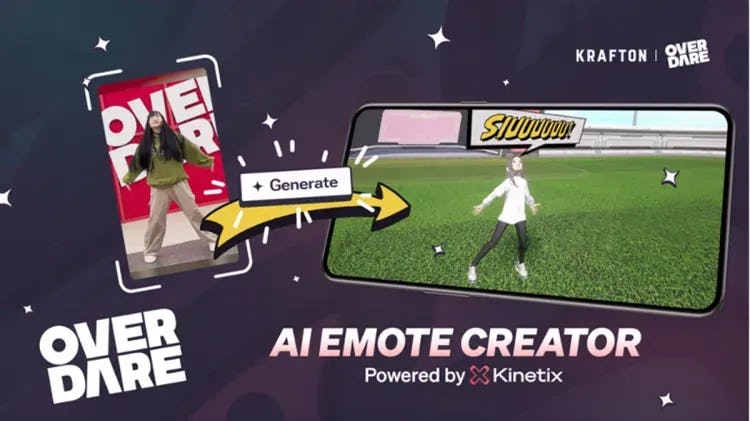 Kinetix and Overdare Bring Generative AI to Gamers