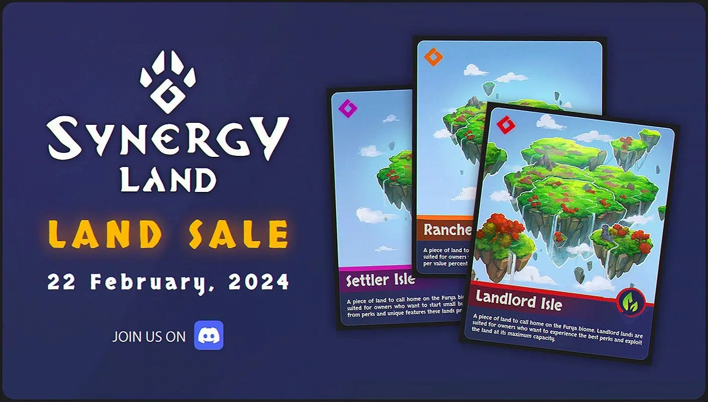 Land Sale and Mainnet Launch for Synergy Land