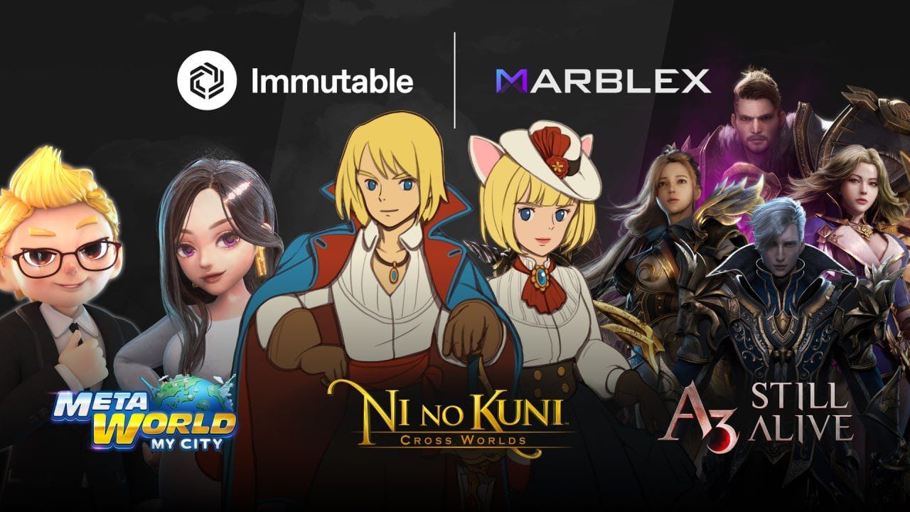 MARBLEX Partners with Immutable for Web3 Gaming Expansion in South Korea