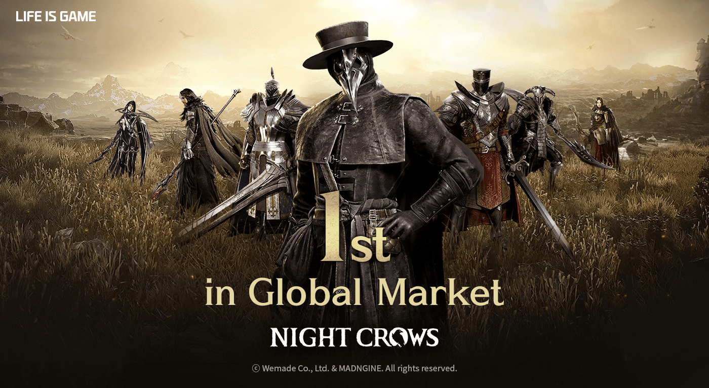 Wemade's Night Crows Surpasses $10 Million in Global Sales
