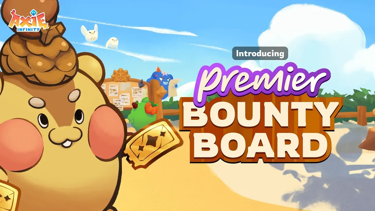 Premier Bounty Board Launches with 25K AXS Weekly Rewards