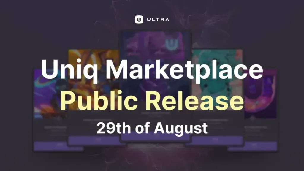 Ultra Uniq Marketplace Scheduled for August 29th Public Launch