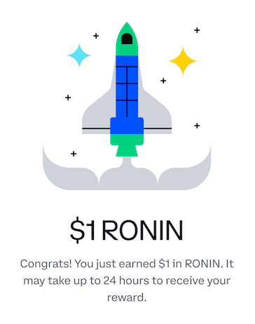Coinbase Learn & Earn Campaign Featuring Ronin is Now Live
