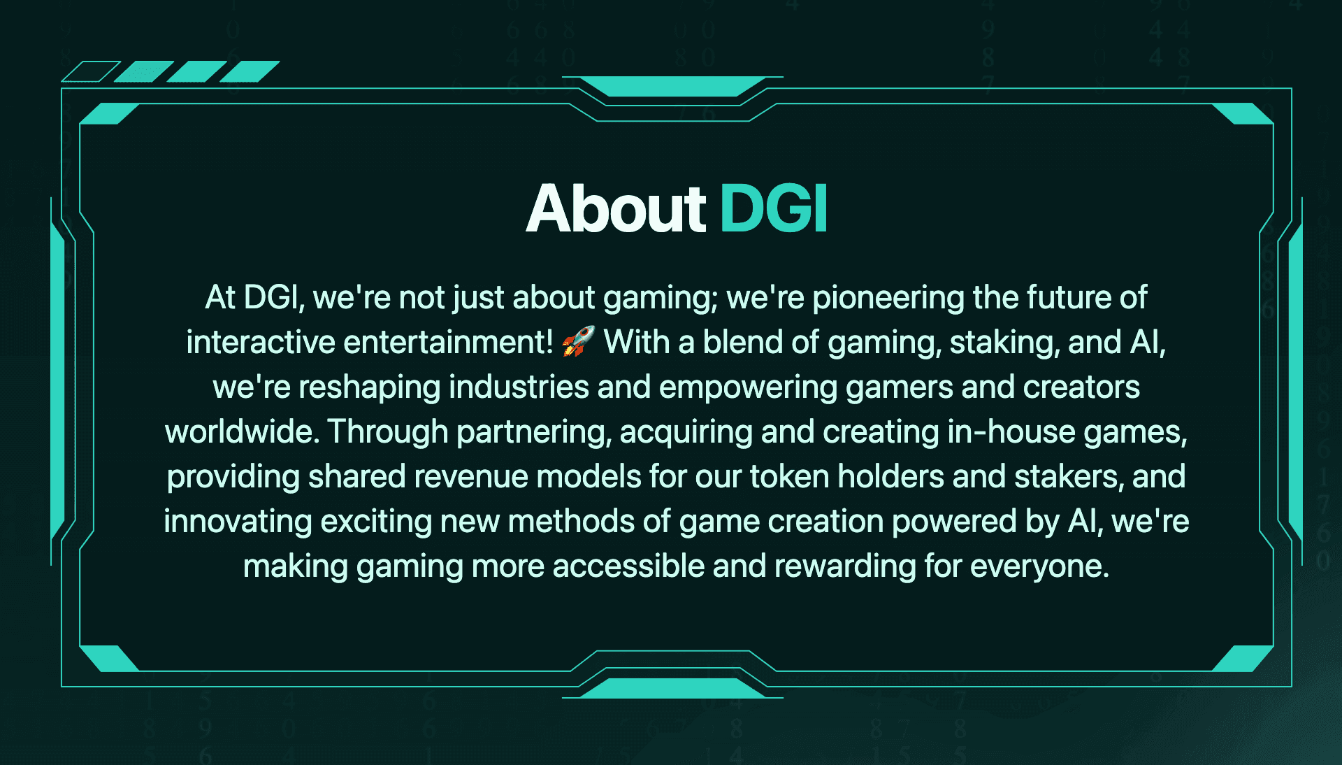 DGI Partners AI Engine Grants Passive Rewards For Gamers