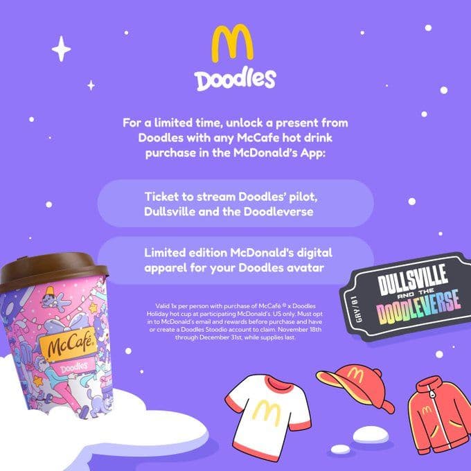 Doodles and McDonald’s Launch Limited-Edition Merch