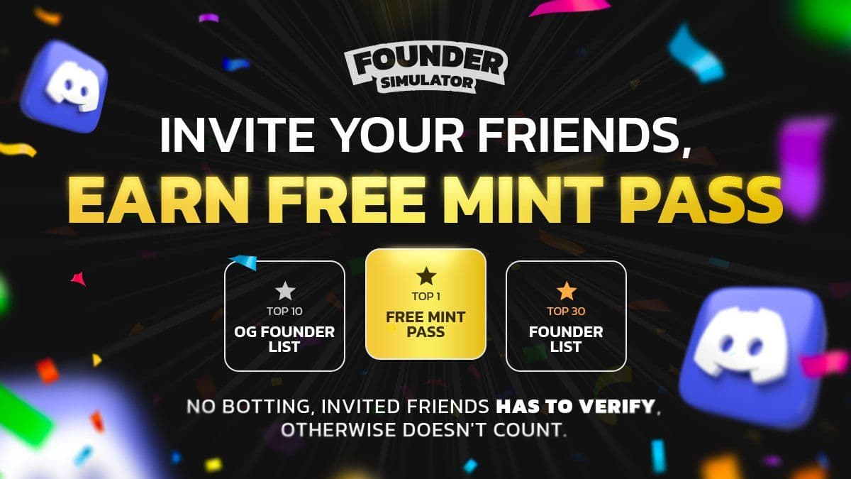 Founder Simulator New NFT Collection