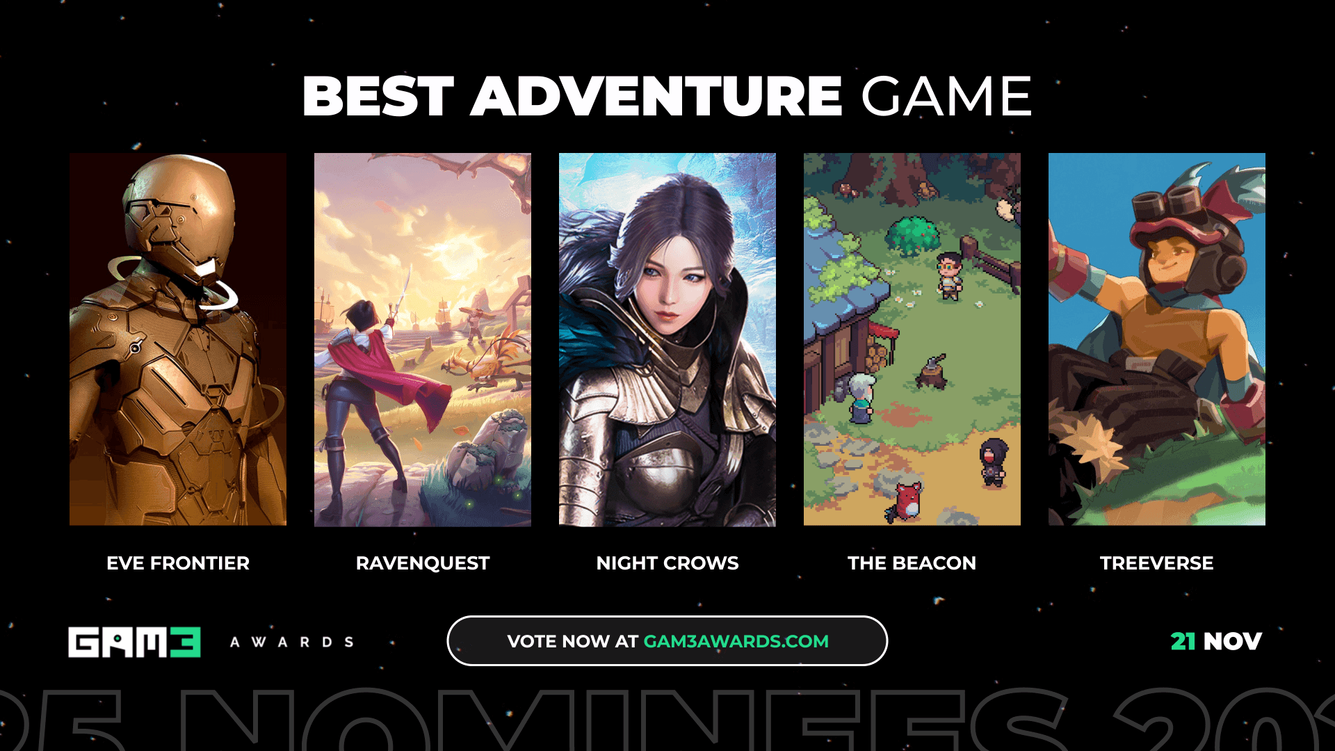 GAM3 Awards 2025 Best Adventure Nominees image