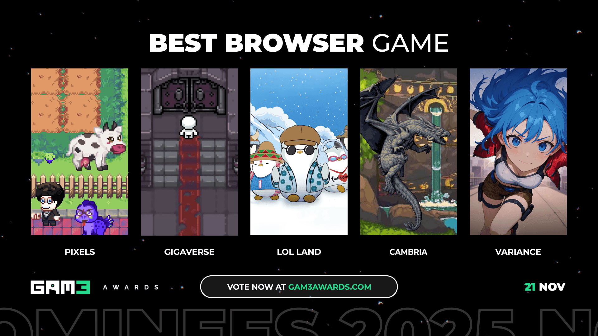 GAM3 Awards 2025 Best Browser Nominees image