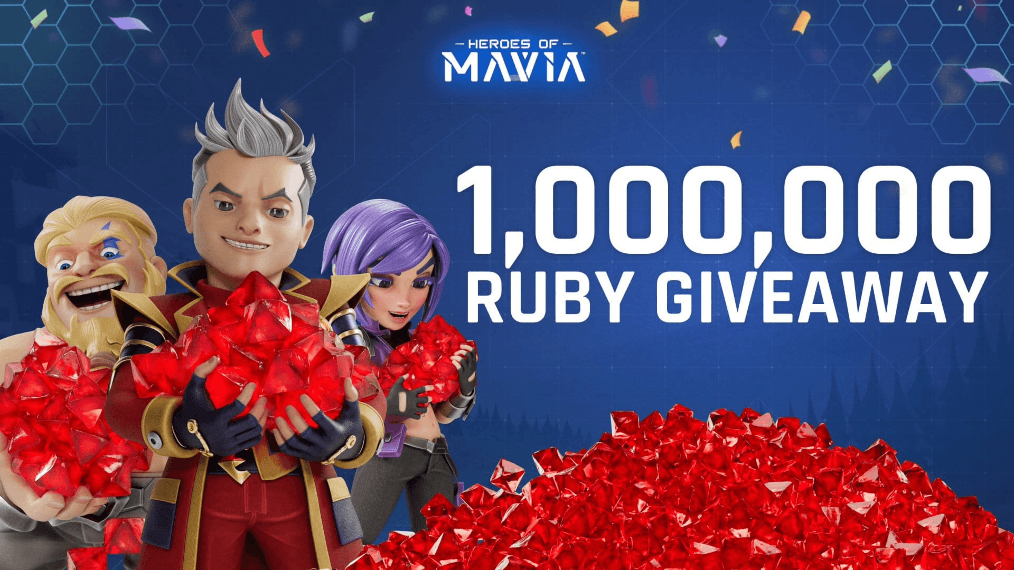 Heroes of Mavia Reveals 1 Million Ruby Giveaway