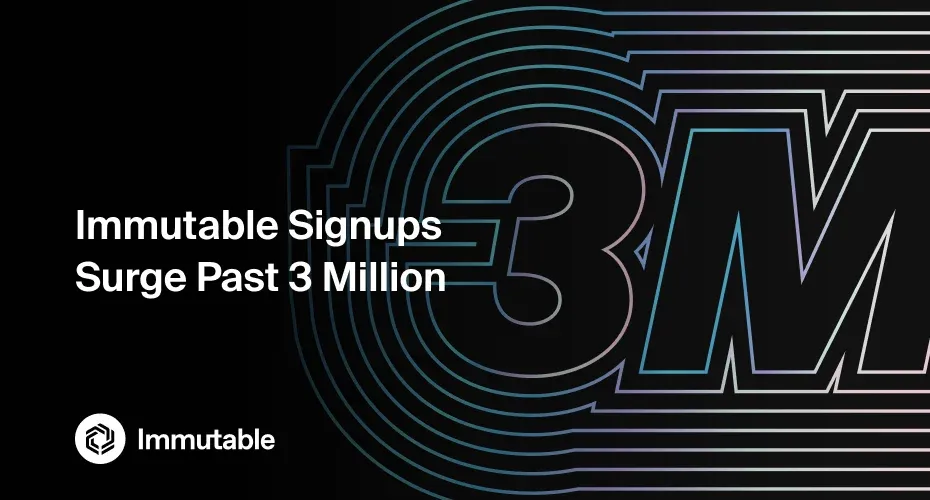 Immutable Passport Hits Over 3 Million Sign-Ups