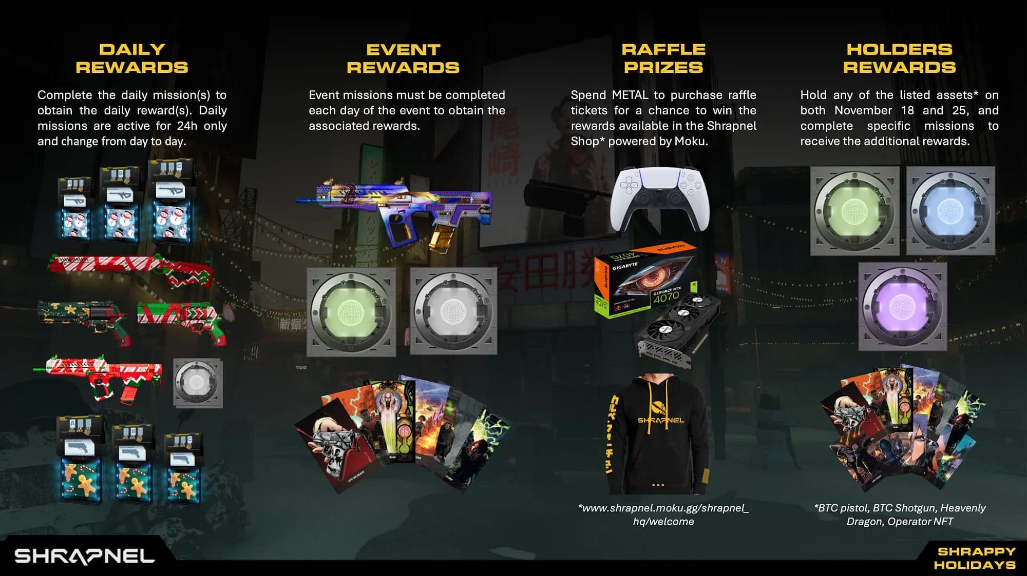 Join the Shrapnel Holiday Event to Earn Exclusive NFTs