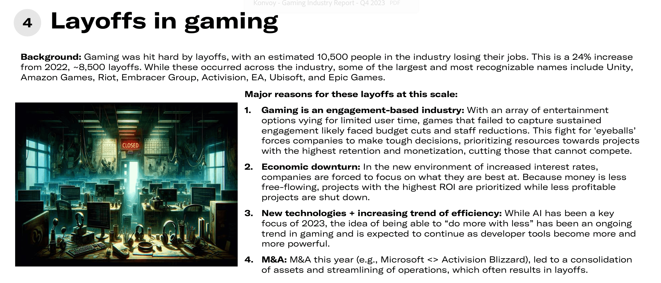 Konvoy Gaming Industry Report Q4 2023
