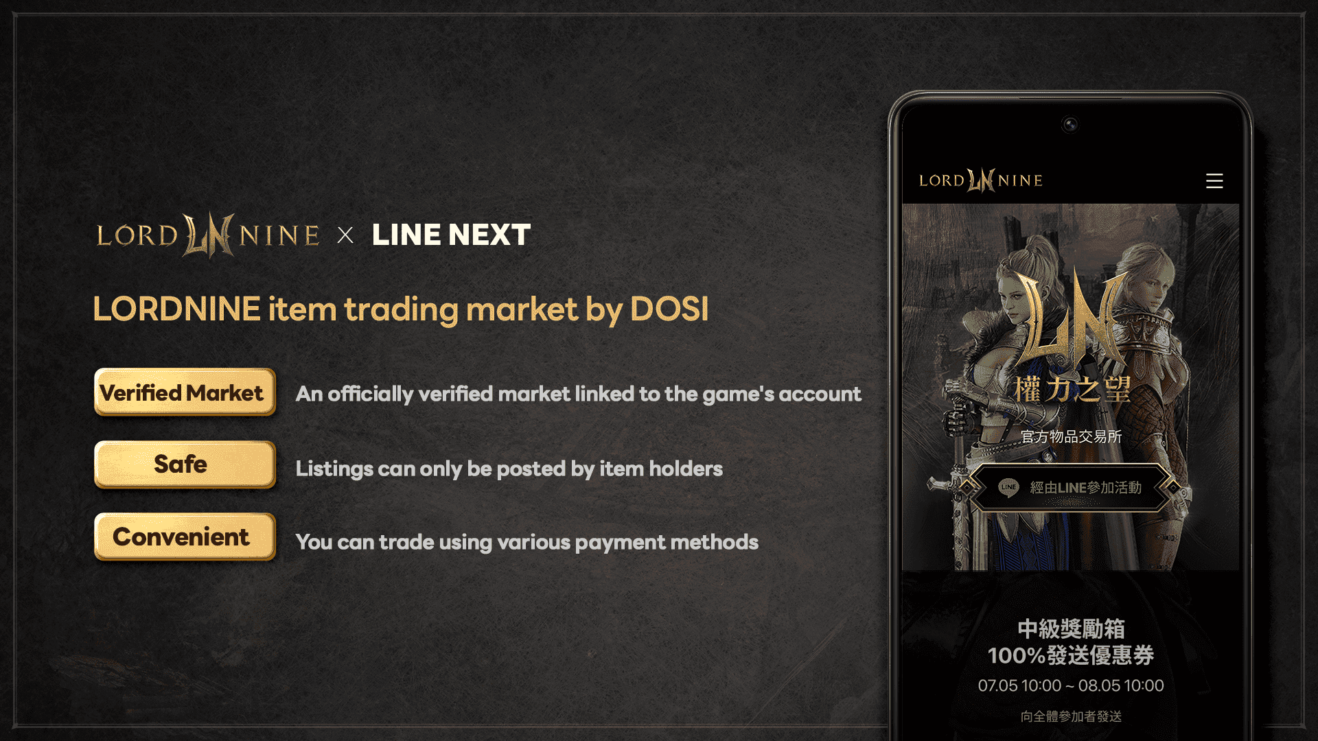Lord Nine MMORPG Integrates Line’s DOSI Blockchain