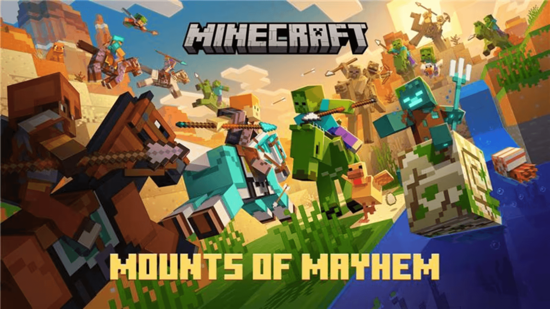 Minecraft's Mounts of Mayhem Update Nintendo Switch