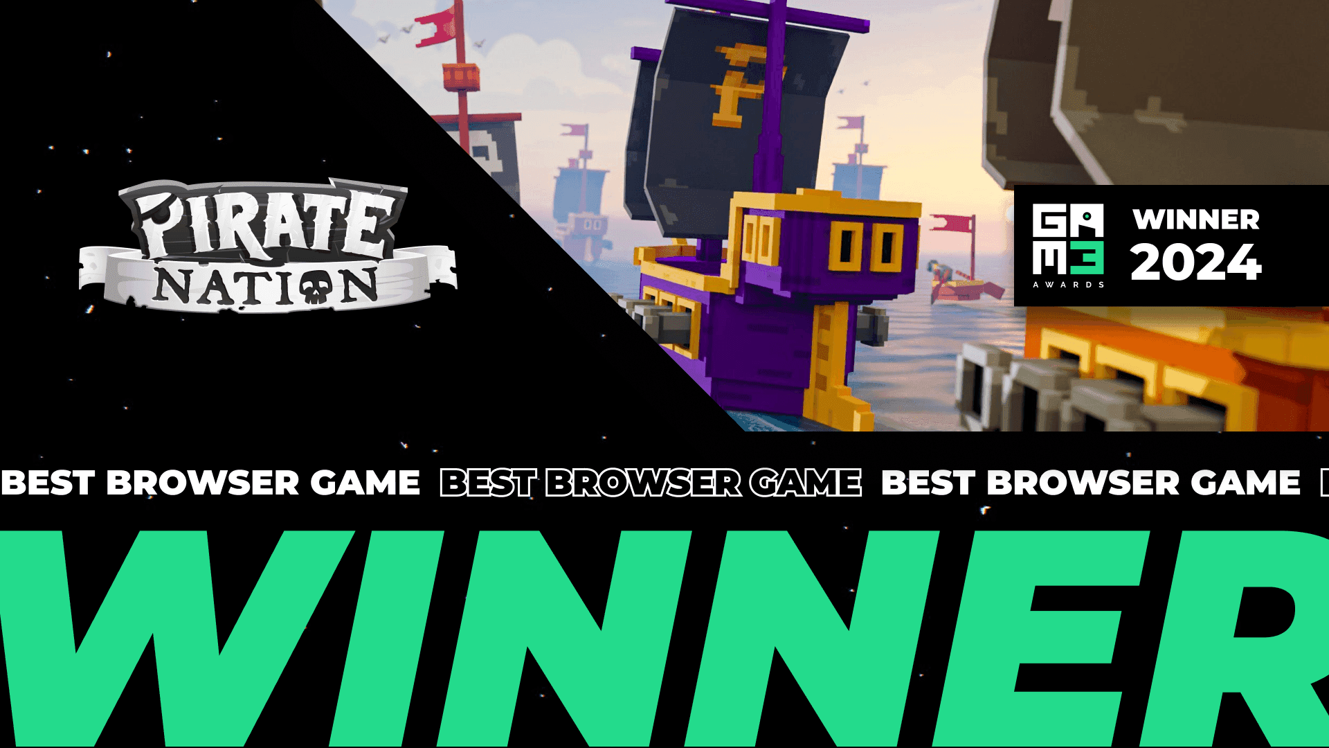 Pirate Nation Wins Big at Our GAM3 Awards 2024