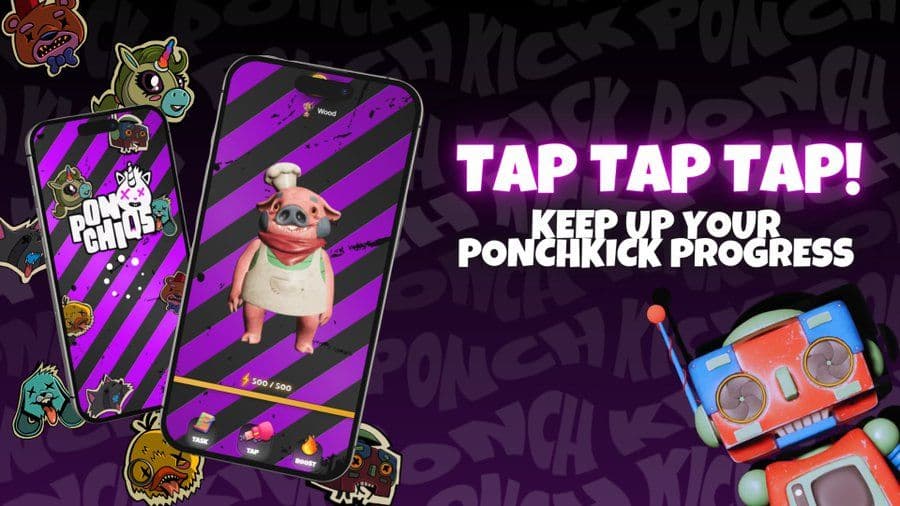 Ponchiqs Raises $1.75M After PonchKick Telegram Game Launch
