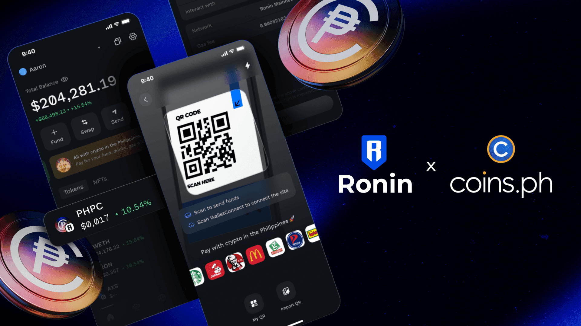Ronin and Coins.ph Plan PHPC Integration