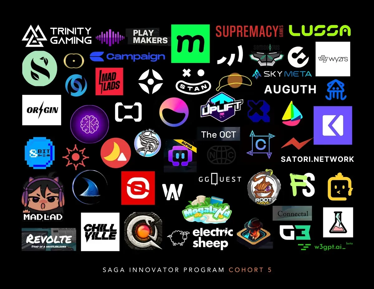 Logos dos Inovadores da Saga Cohort 5