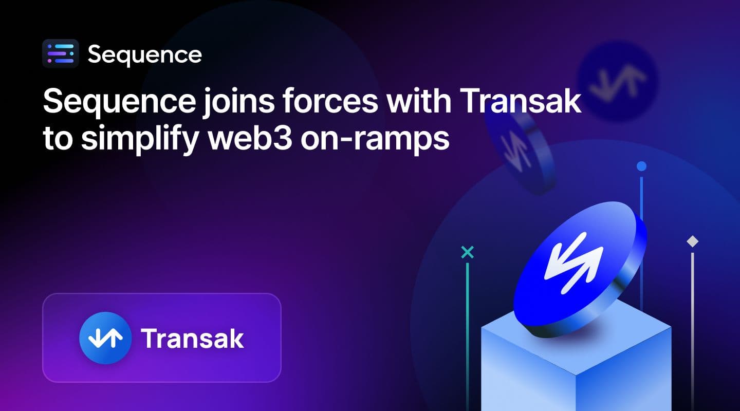 Sequence and Transak Partner to Simplify Web3 Gaming Payments image