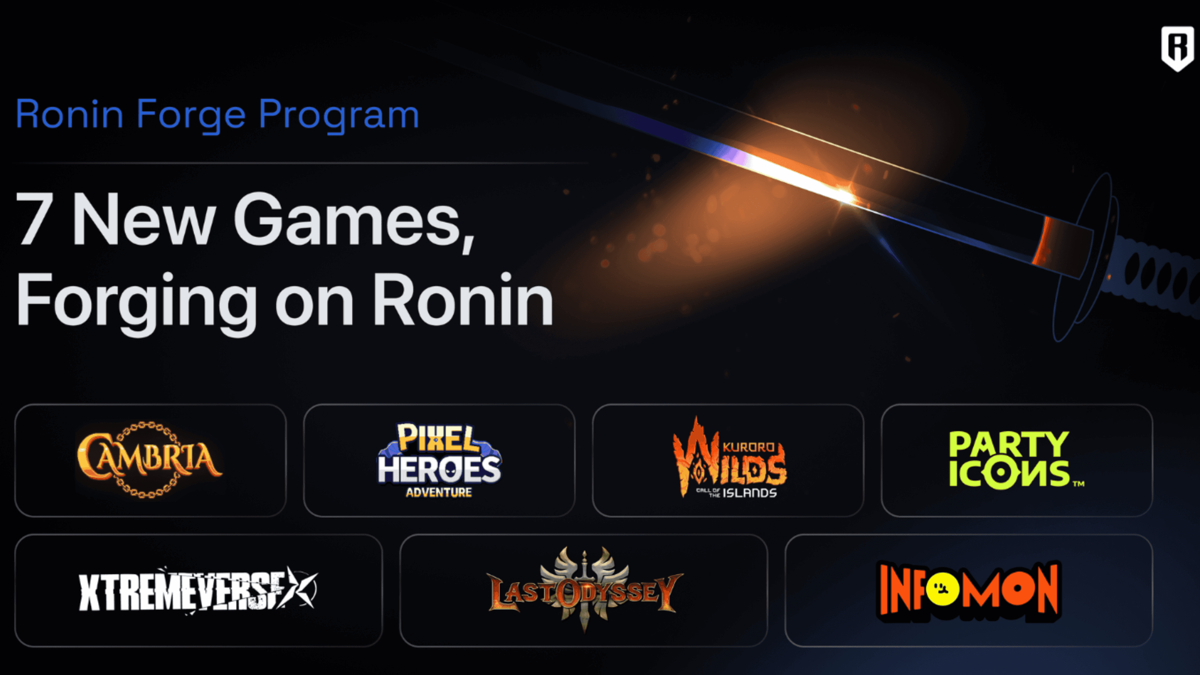 Seven New Games Join Ronin Forge Program