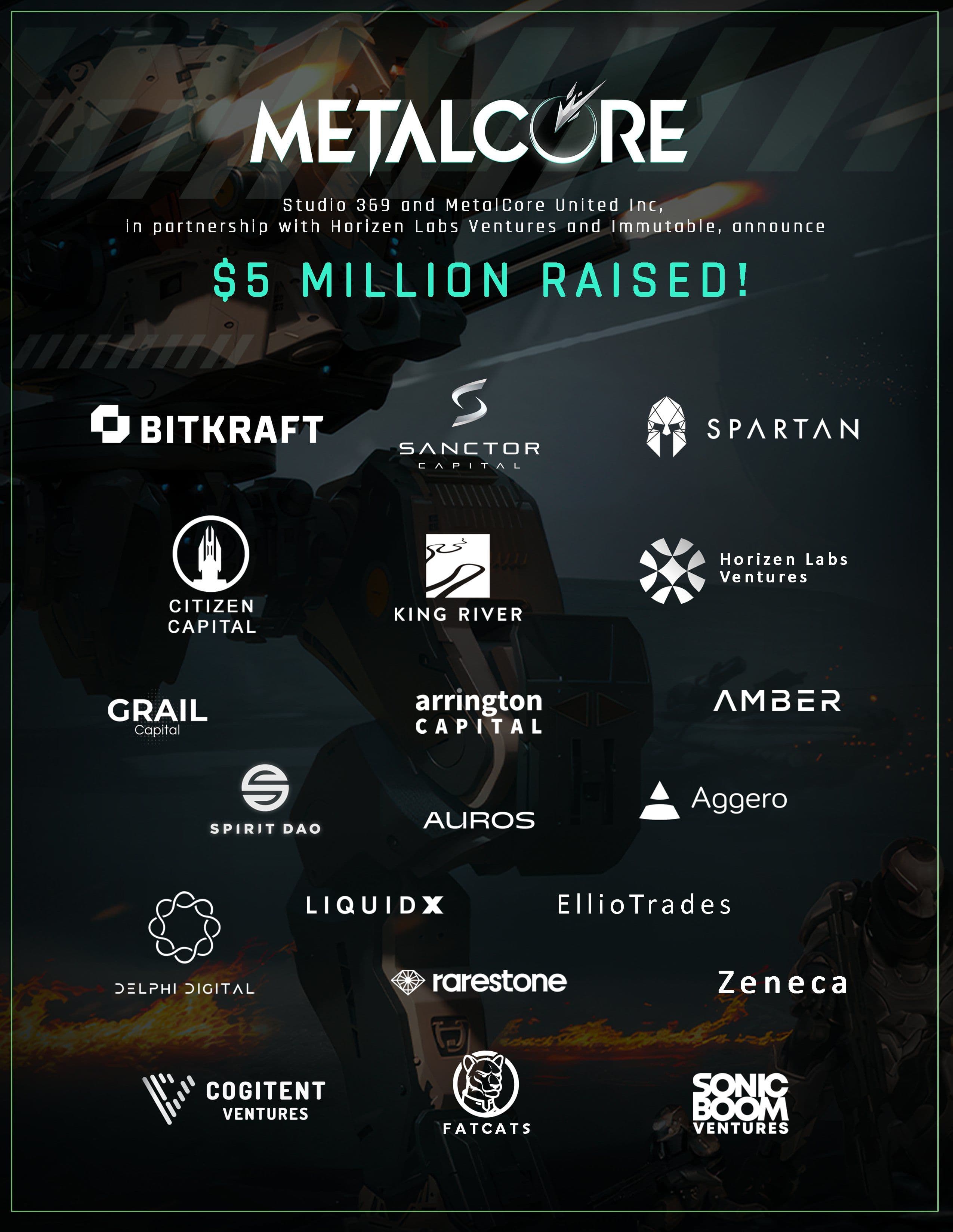 Studio369 Raises $5 Million for MMO MetalCore