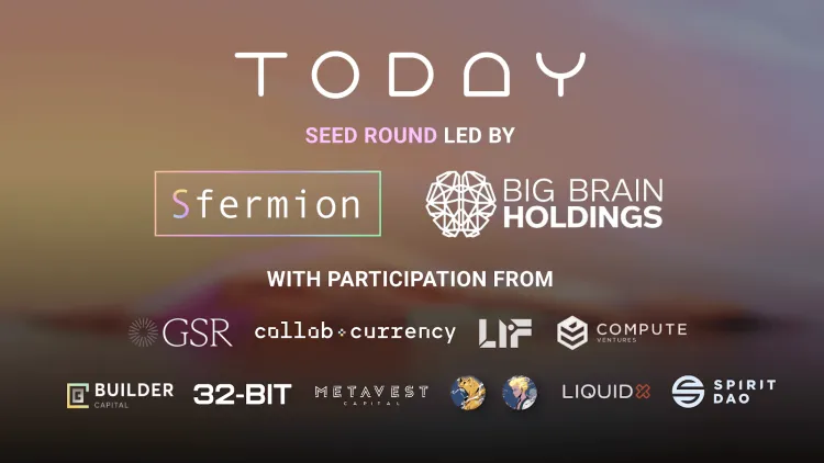 Today Raises $5 Million for Web3 Game with AI NPCs