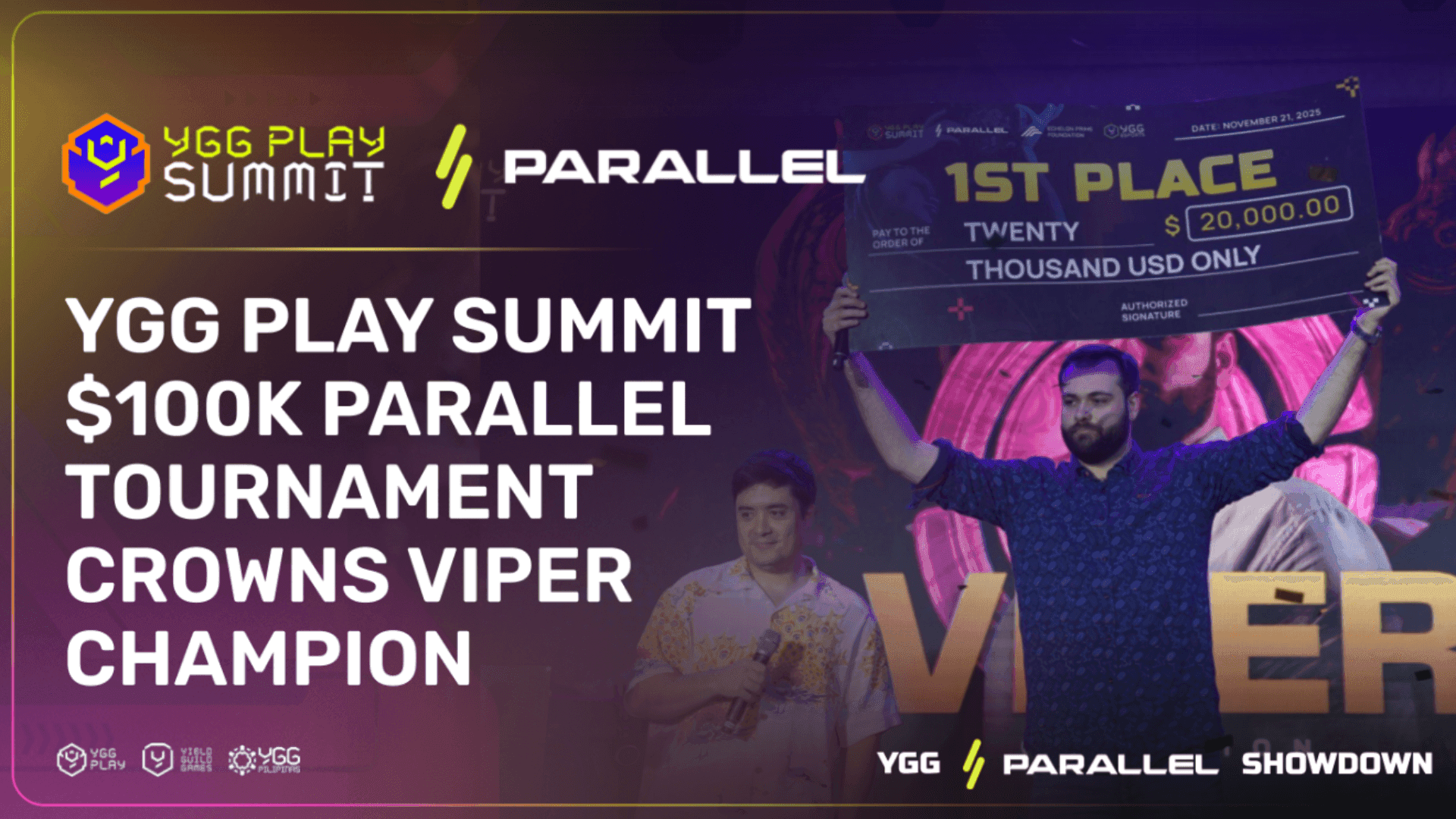 Viper Wins $100K Parallel Tournament