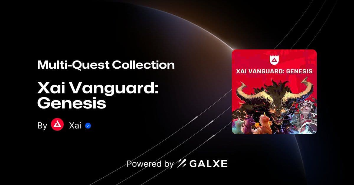 Xai Foundation Announces Xai Vanguard: Genesis Activation image