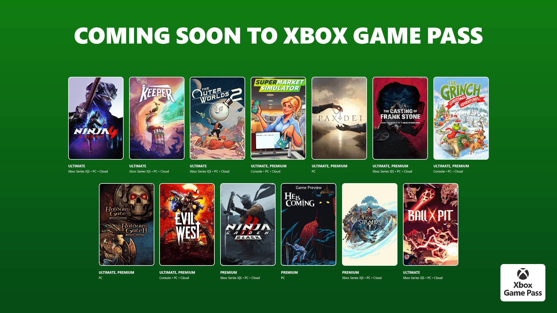 Xbox Games Coming October 13th image