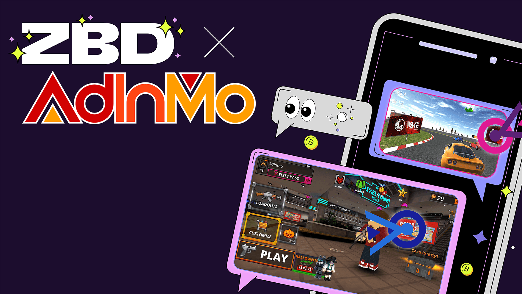 AdInMo & ZEBEDEE Transform In-Game Advertising with Bitcoin Rewards image