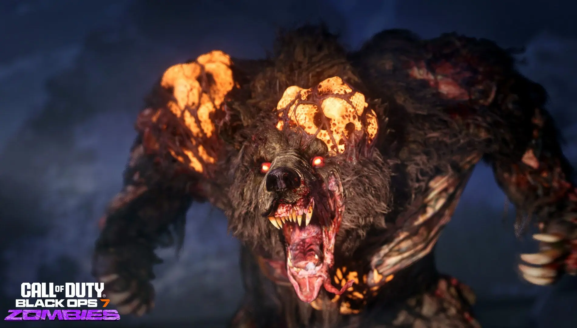 Bear boss encounter showing critical hit zones and health bar