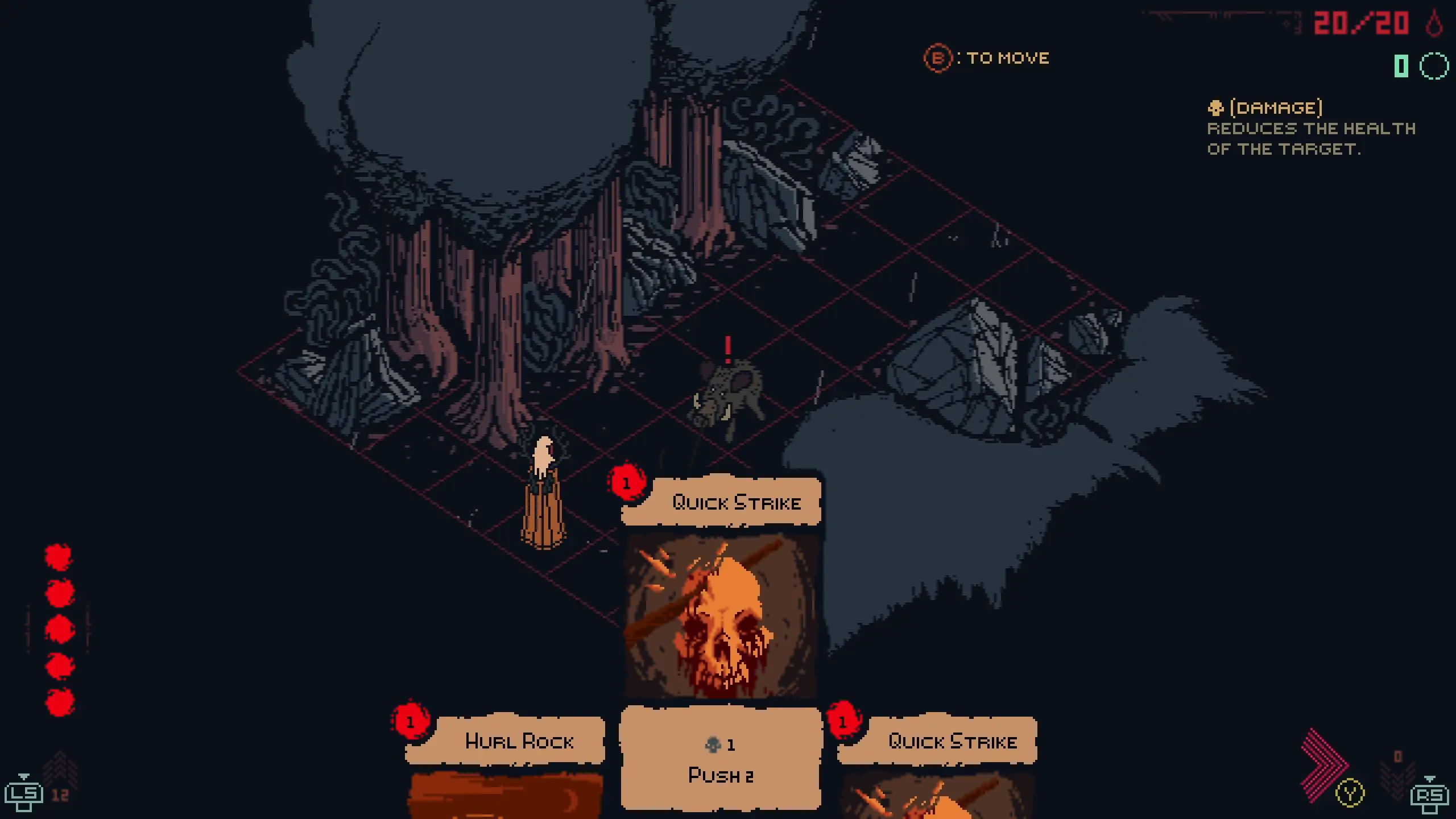 Combat grid with mana costs