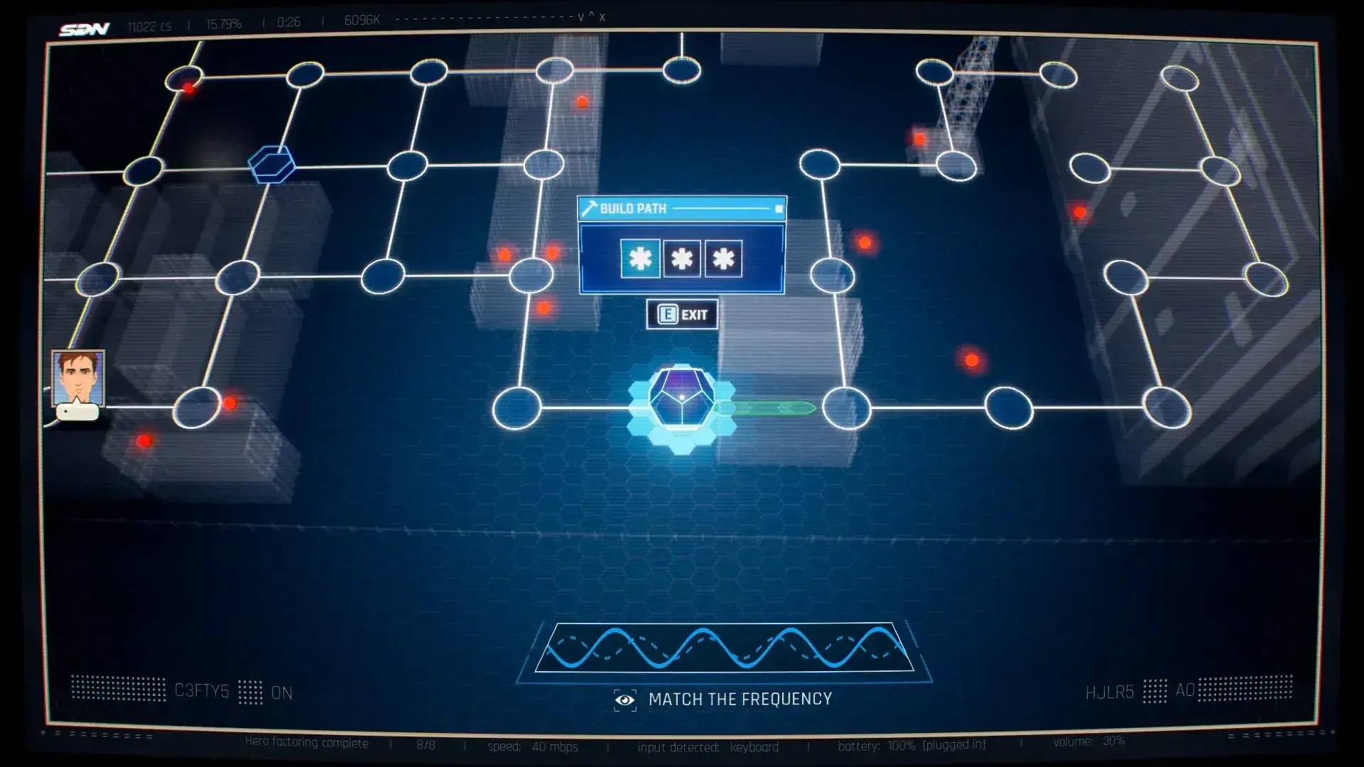 Strategic build node placement for Episode 7 puzzles