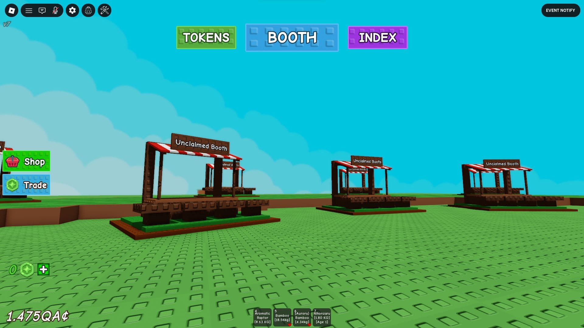 Booth customization options