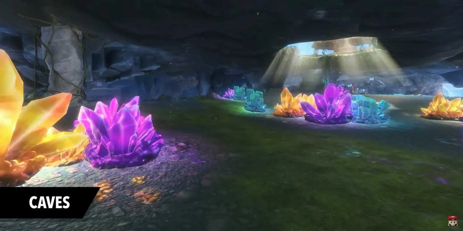 Crystal Cave resource spots