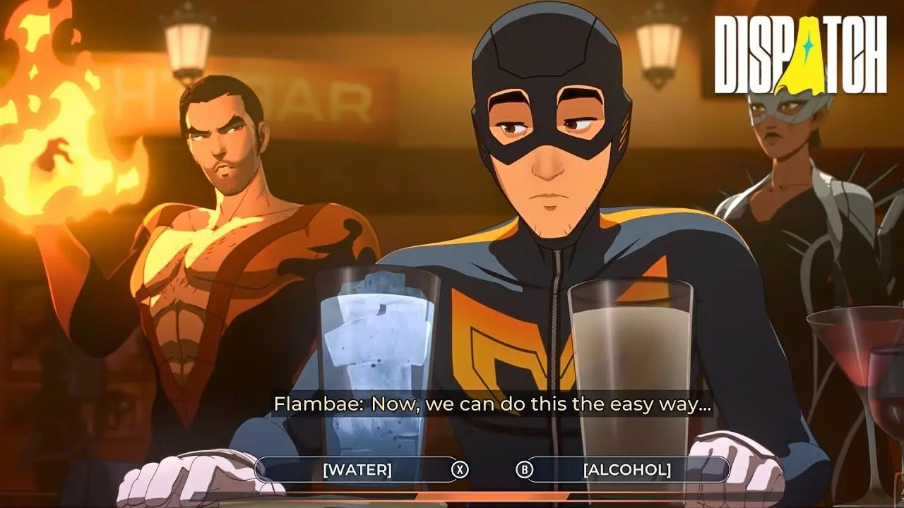 Mecha Man sets Flambae on Fire in the ...