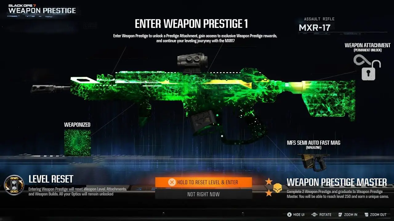 Prestige system overview for new player progression planning