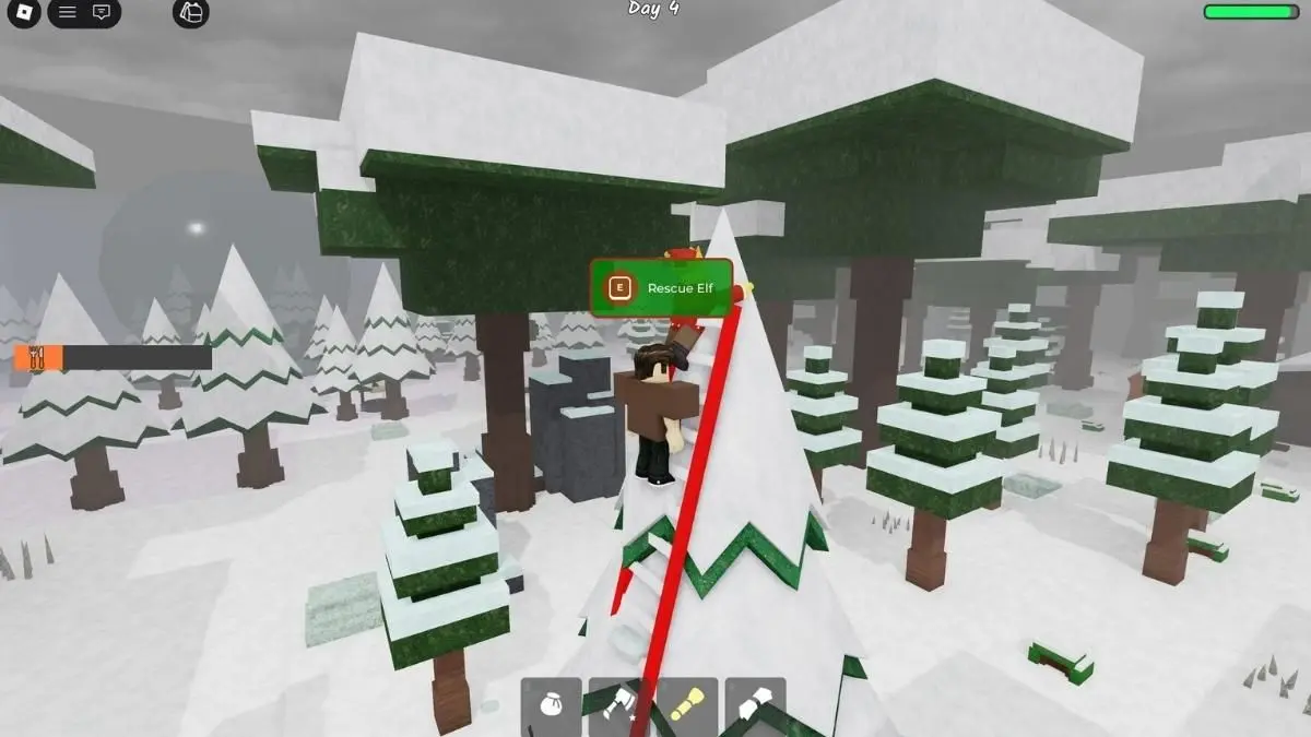 Frozen lake elf location