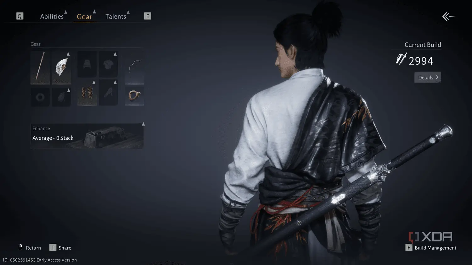 Gear enhancement provides permanent slot-based upgrades